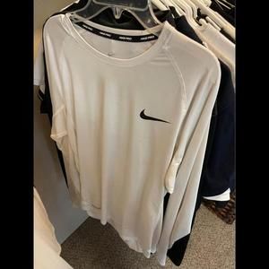 Nike Pro Training White Long Sleeve
